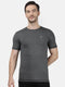 Men D.Grey Round Neck Smart Fit T-Shirt