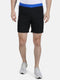 Men Black Regular Shorts