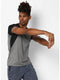 Men Grey Black Round Neck Smart Fit T-Shirt
