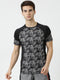 Men Grey Round Neck Regular Fit T-Shirt