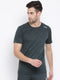 Men Navy Round Neck Regular Fit T-Shirt