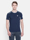 Men Navy Round Neck Smart Fit T-shirt