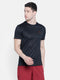 Men Black Round Neck Smart Fit T-shirt