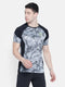 Men Grey Round Neck Regular Fit T-shirt