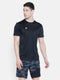 Men Black Round Neck Smart Fit T-shirt