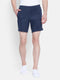Men Navy Regular Fit Shorts