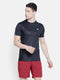 Men Black Round Neck Smart Fit T-shirt