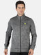 Men Grey Regular Fit Full Sleeve Collar Neck Sweatshirt