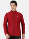 Men Maroon Regular Fit Full Sleeve Collar Neck Sweatshirt