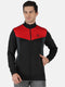 Men Black Regular Fit Full Sleeve Collar Neck Sweatshirt