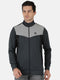 Men Grey Regular Fit Full Sleeve Collar Neck Sweatshirt