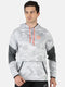 Men White Regular Fit Full Sleeve Hooded Sweatshirt