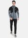 Men Grey Solid Tracksuit