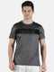 Men Grey Round Neck Regular Fit Half Sleeve T-Shirt