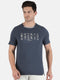 Men Navy Round Neck Smart Fit Half Sleeve T-Shirt