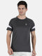 Men Grey Round Neck Smart Fit Half Sleeve T-Shirt