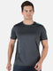 Men Grey Round Neck Regular Fit Half Sleeve T-shirt
