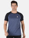 Men Blue Round Neck Smart Fit Half Sleeve T-shirt