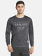 Men Grey Round Neck Full Sleeve Sweatshirt