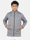 Men Grey Round Neck Smart Fit Full Sleeve Sweatshirt