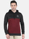 Men Black Hood Smart Fit Full Sleeve Sweatshirt