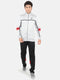 Men Grey Collar Smart Fit Full Sleeve Track Suit
