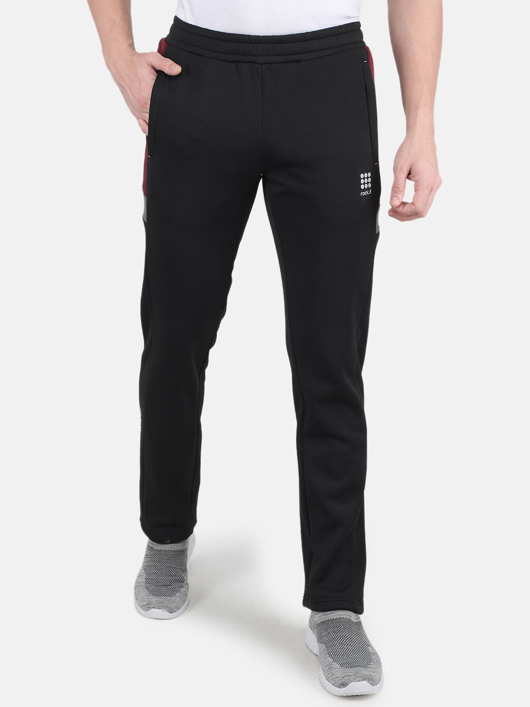 Buy Rock Black Smart Fit Track Pants Online in India Rock Rockit