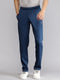 Men Polyester Blend Teal Solid  Lower