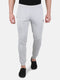 Mens Polyester Blend Grey Self Design Jogger