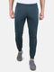 Mens Polyester Blend Green Self Design Jogger