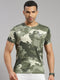 Men Polyester Blend   Round Neck T-Shirt