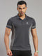 Men Polyester Blend   Collar T-Shirt