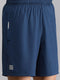 Mens Polyester Blend Teal Solid Short