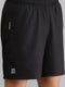Mens Polyester Blend Black Solid Short