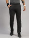 Men Polyester Blend Black Solid Lower