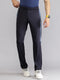 Men Polyester Blend Navy Blue Solid  Lower
