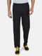 Mens Polyester Blend Black Solid Lower
