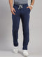 Men Polyester Blend Blue Solid Lower
