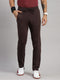 Men Polyester Blend Navy Blue Solid Lower