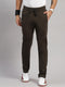 Men Polyester Blend Olive Solid Lower