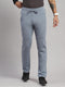Men Polyester Blend Blue Solid Lower