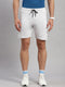 Men Cotton Blend Grey Solid  Short