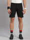 Men Cotton Blend Black Solid  Short