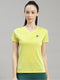 Women Polyester Blend Lime Green Solid Top