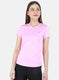 Women Pink Solid V Neck Half Sleeve Top