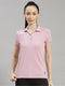 Women Polyester Blend Mauve Solid T-Shirt