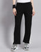 Women Black Solid Regular Fit Lower