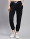 Women Navy Blue Solid Regular Fit Lower