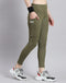 Women Green Solid Regular Fit Legging