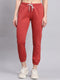 Women Rust Solid Regular Fit Lower